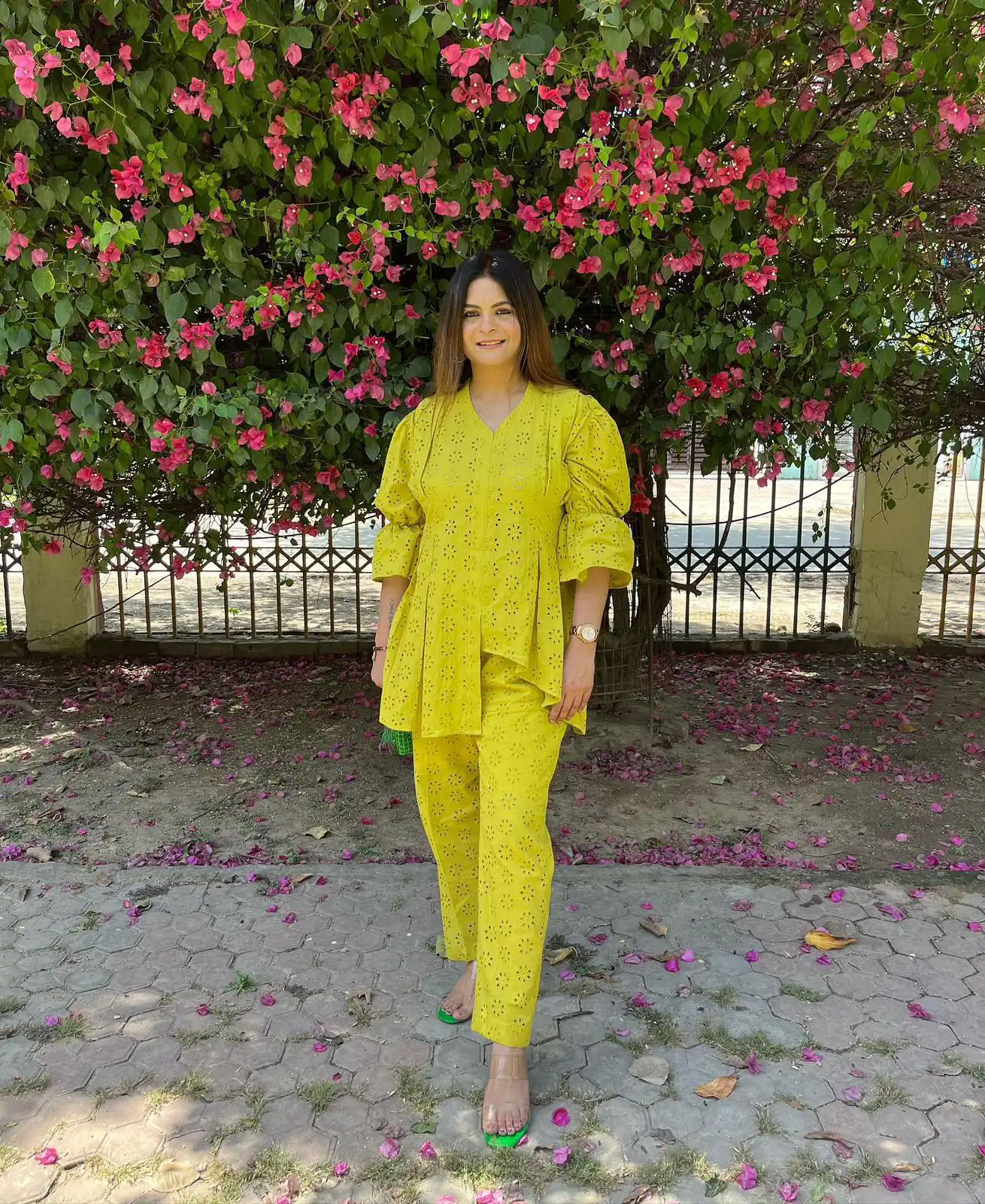 LG 2111 Lime Yellow Cotton Salwar Suit with Embroidery Work. Introductory Price ₹1999. Delivery 4-6 Working Days. Shop now. | Jump Suits, Salwar suit, Casual Suits, Creative suits, Designer Suits, Palazzo Suits, Party Wear Suits, Patiala Suits, Straight Suits