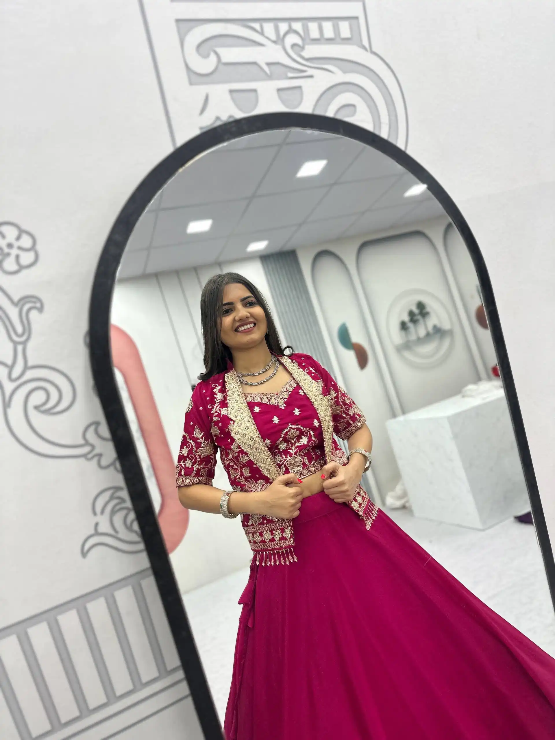 PC 566 Pink Color Chinon silk Lehenga Choli with Cut Work. Special Online Price ₹2649. Delivery 4-6 Working Days. Shop now. | Lehenga, Bollywood Lehenga, Creative Lehenga, Designer Lehenga, Embroidered Lehenga, Party Wear Lehenga