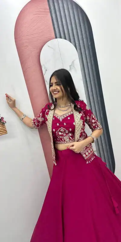 PC 566 Pink Color Chinon silk Lehenga Choli with Cut Work. Special Online Price ₹2649. Delivery 4-6 Working Days. Shop now. | Lehenga, Bollywood Lehenga, Creative Lehenga, Designer Lehenga, Embroidered Lehenga, Party Wear Lehenga