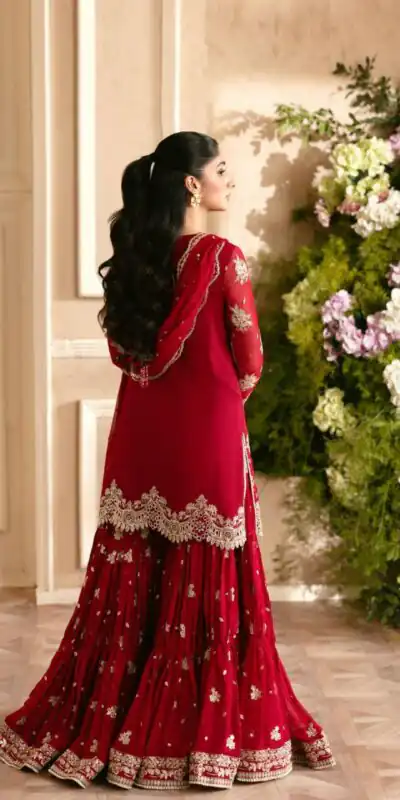 RTC 6032 Red Faux Georgette Salwar Suit Perfect for Wedding, Party, Family Gatherings, Sangeet, Housewarming – . Affordable Price ₹2549. Days | Jump Suits, Salwar suit, Casual Suits, Creative suits, Designer Suits, Palazzo Suits, Party Wear Suits, Patiala Suits, Straight Suits