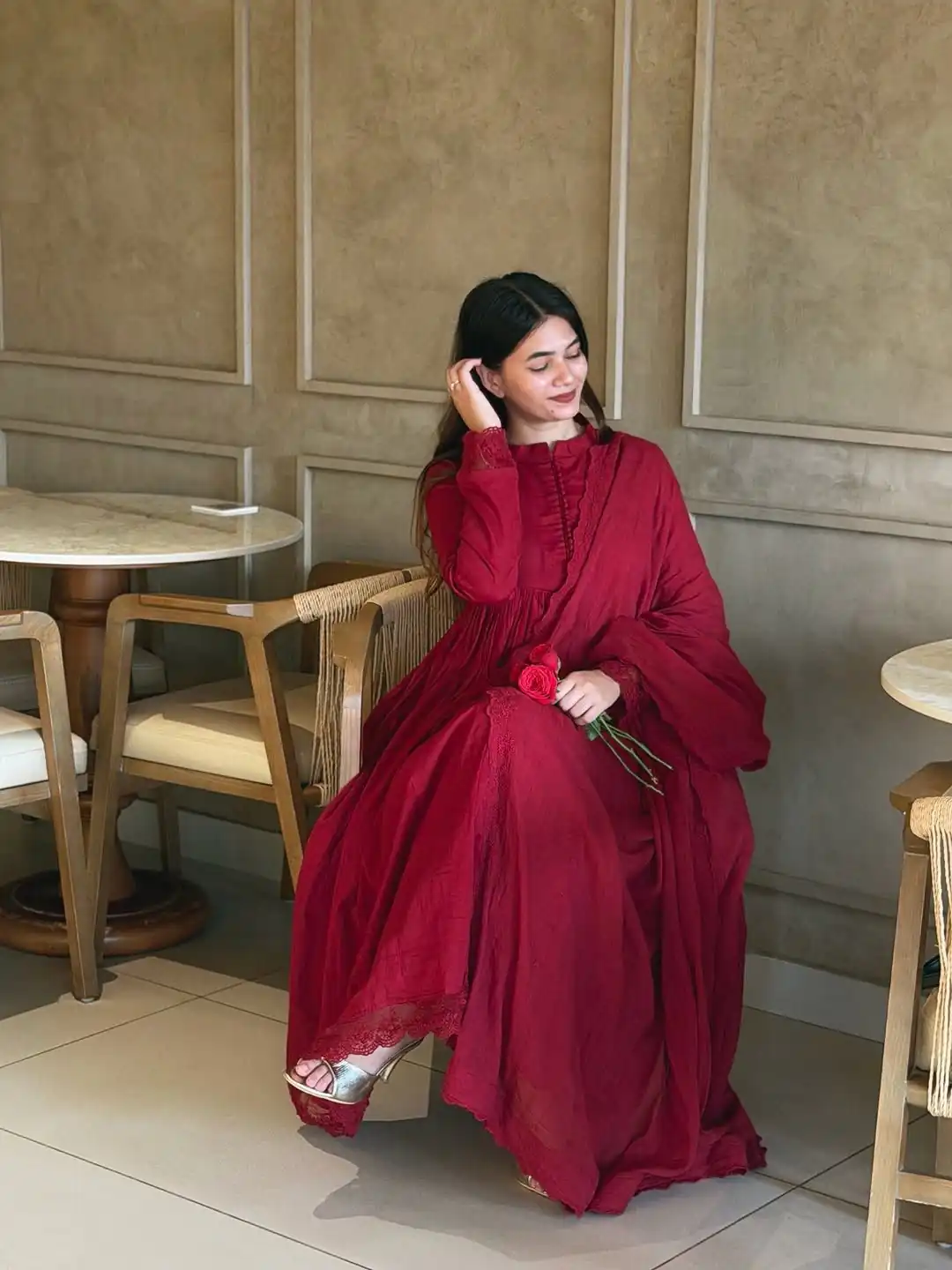 VLM 337 Red Roman Silk Gown Perfect for Wedding, Party, Ethnic Day, Haldi, Diwali – . Festive Deal ₹2099. Delivery 4-6 Working Days. Shop now. | Gowns, Bollywood Gowns, Creative Gowns, Designer Gowns, Embroidered Gowns, Party Wear Gowns
