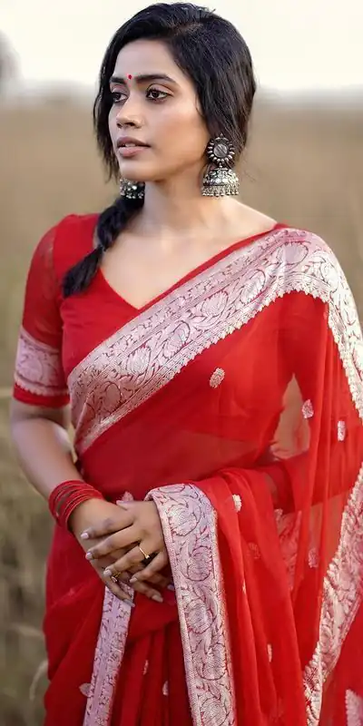 KPR 120 Red Soft Lilan Slab Saree Perfect for Wedding, Party, Lohri, Durga Puja, Pongal – . Get it for ₹1349. Delivery 4-6 Working Days. Shop now. | Designer Sarees, Modern Digital sarees, Sarees, Bollywood Sarees, Creative Sarees, Embroidered Sarees, Ethnic Saree, Party Wear Sarees