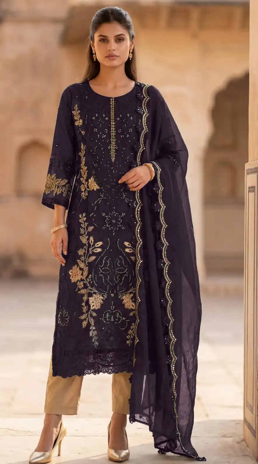 FC 1220 Wine Crunchy Salwar Suit with Embroidery Work. Wedding, Party, Festive, Events Grab it for ₹2149. Delivery 4-6 Working Days. Shop now. | Jump Suits, Salwar suit, Casual Suits, Creative suits, Designer Suits, Palazzo Suits, Party Wear Suits, Patiala Suits, Straight Suits