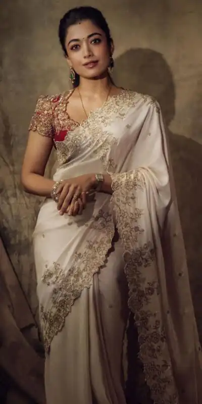 NC 5594 Off White Soft Rangoli Silk Saree with Embroidery Work & Lace Work. Special Price ₹2099. Delivery 4-6 Working Days. Shop now. | Designer Sarees, Modern Digital sarees, Sarees, Bollywood Sarees, Creative Sarees, Embroidered Sarees, Ethnic Saree, Party Wear Sarees