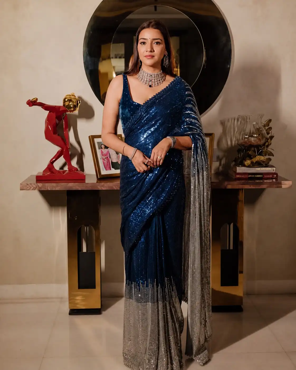 JR 636 Blue Color Georgette Saree with Embroidery Work & Lace Work. Special Price ₹1899. Delivery 4-6 Working Days. Shop now. | Designer Sarees, Modern Digital sarees, Sarees, Bollywood Sarees, Creative Sarees, Embroidered Sarees, Ethnic Saree, Party Wear Sarees