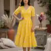 KA 1257 Mustard Muslin Silk Gingham Printed Kurti with Designer Work. Special Price ₹1519. Delivery 4-6 Working Days. Shop now. | Kurti, Bollywood Kurti, Creative Kurtis, Designer Kurti, Party Wear Kurti, Selfie Kurti