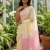 KP 6050 Cream Soft Lilan Slab Saree Perfect for Wedding, Party, Lohri, Durga Puja, Pongal – . Get it for ₹1299. Delivery 4-6 Working Days. Shop now. | Designer Sarees, Modern Digital sarees, Sarees, Bollywood Sarees, Creative Sarees, Embroidered Sarees, Ethnic Saree, Party Wear Sarees