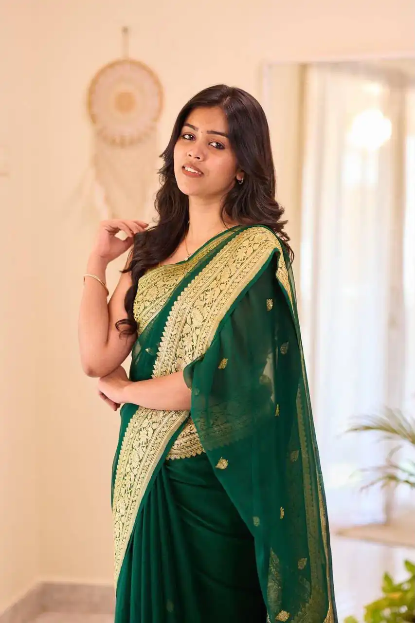 KPR 255 Green Soft Lilan Slab Saree Perfect for Wedding, Party, Lohri, Durga Puja, Pongal – . Get it for ₹1349. Delivery 4-6 Working Days. Shop now. | Designer Sarees, Modern Digital sarees, Sarees, Bollywood Sarees, Creative Sarees, Embroidered Sarees, Ethnic Saree, Party Wear Sarees