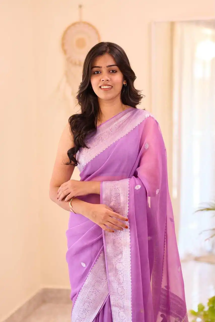 KPR 255 Purple Soft Lilan Slab Saree Perfect for Wedding, Party, Lohri, Durga Puja, Pongal – . Get it for ₹1349. Delivery 4-6 Working Days. Shop now. | Designer Sarees, Modern Digital sarees, Sarees, Bollywood Sarees, Creative Sarees, Embroidered Sarees, Ethnic Saree, Party Wear Sarees
