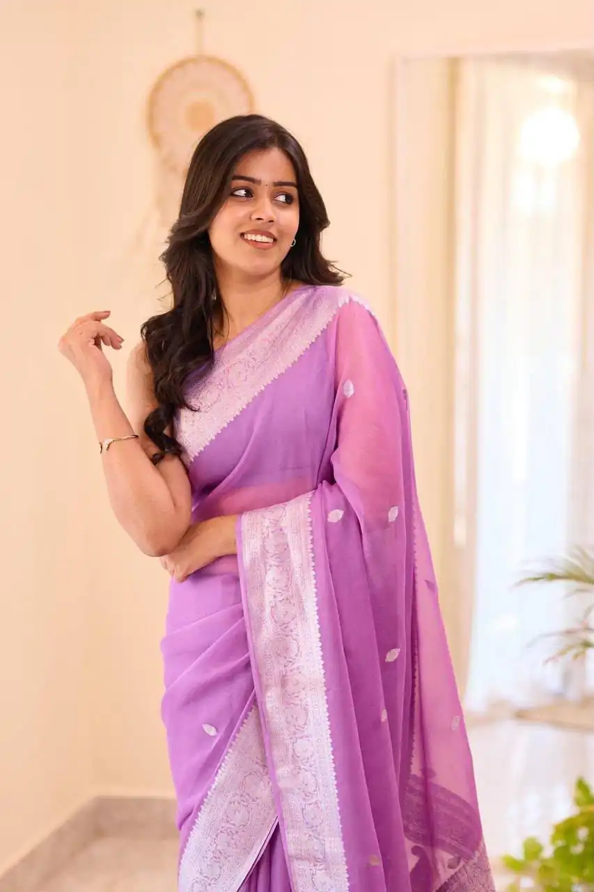 KPR 255 Purple Soft Lilan Slab Saree Perfect for Wedding, Party, Lohri, Durga Puja, Pongal – . Get it for ₹1349. Delivery 4-6 Working Days. Shop now. | Designer Sarees, Modern Digital sarees, Sarees, Bollywood Sarees, Creative Sarees, Embroidered Sarees, Ethnic Saree, Party Wear Sarees