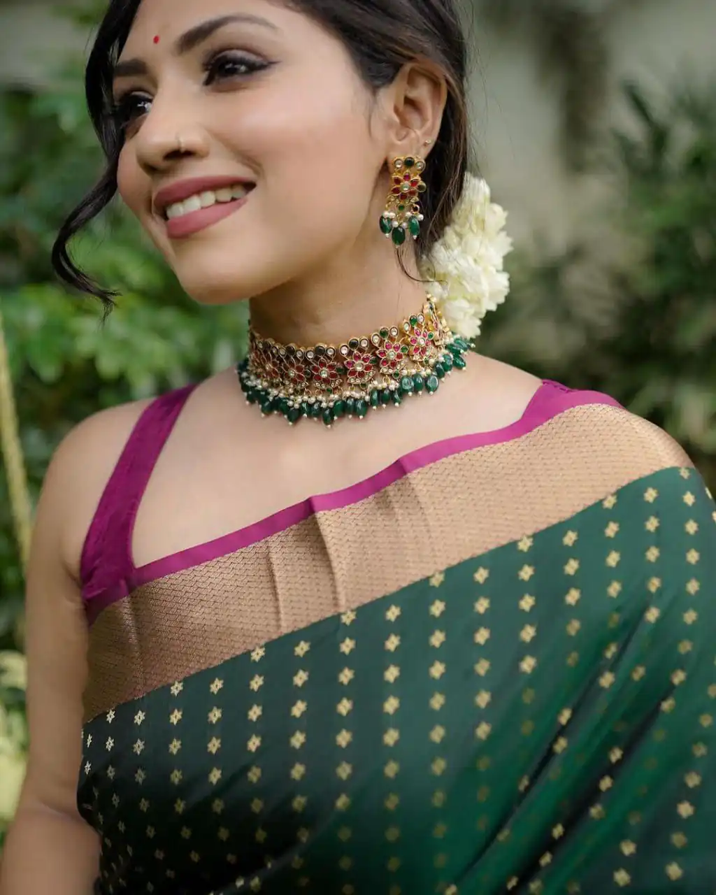 KPR 6047 Green in Soft Lichi Silk Jacquard Work Designer Work Saree . Exclusive Offer ₹1449. Delivery 4-6 Working Days. Shop now. | Designer Sarees, Modern Digital sarees, Sarees, Bollywood Sarees, Creative Sarees, Embroidered Sarees, Ethnic Saree, Party Wear Sarees