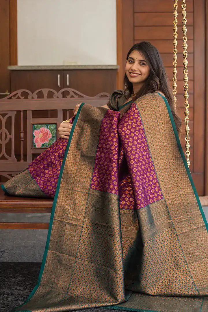 KPR 220 Maroon Soft Lichi Silk Saree Perfect for Wedding, Party, Reception, Diwali, Ethnic Day – . Affordable Price ₹1449. Delivery 4-6 Working Days. | Designer Sarees, Modern Digital sarees, Sarees, Bollywood Sarees, Creative Sarees, Embroidered Sarees, Ethnic Saree, Party Wear Sarees