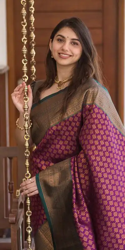 KPR 220 Maroon Soft Lichi Silk Saree Perfect for Wedding, Party, Reception, Diwali, Ethnic Day – . Affordable Price ₹1449. Delivery 4-6 Working Days. | Designer Sarees, Modern Digital sarees, Sarees, Bollywood Sarees, Creative Sarees, Embroidered Sarees, Ethnic Saree, Party Wear Sarees