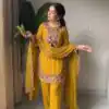 SRK 5348 Mustered Color Georgette Mirror Embroidery Work Salwar Suit . Best Price ₹2399. Delivery 4-6 Working Days. Shop now. | Jump Suits, Salwar suit, Casual Suits, Creative suits, Designer Suits, Palazzo Suits, Party Wear Suits, Patiala Suits, Straight Suits