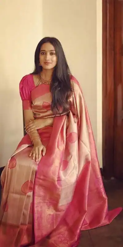 KP 5025 Pink in Soft Lichi Silk Jacquard Work Designer Work Saree . Exclusive Offer ₹1449. Delivery 4-6 Working Days. Shop now. | Designer Sarees, Modern Digital sarees, Sarees, Bollywood Sarees, Creative Sarees, Embroidered Sarees, Ethnic Saree, Party Wear Sarees