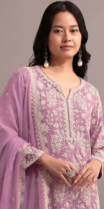 FC 703 Onion in Georgette Embroidery Work & Lace Work Salwar Suit . Festive Deal ₹2549. Delivery 4-6 Working Days. Shop now. | Jump Suits, Salwar suit, Casual Suits, Creative suits, Designer Suits, Palazzo Suits, Party Wear Suits, Patiala Suits, Straight Suits