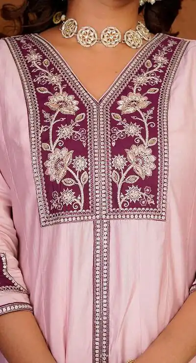 DIVA 152 Pink Color Roman Silk Salwar Suit with Embroidery Work. Available at ₹2399 only. Delivery 4-6 Working Days. Shop now. | Jump Suits, Salwar suit, Casual Suits, Creative suits, Designer Suits, Palazzo Suits, Party Wear Suits, Patiala Suits, Straight Suits
