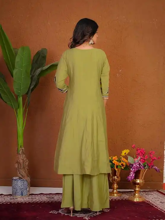 DIVA 152 Pista Color Roman Silk Salwar Suit with Embroidery Work. Available at ₹2399 only. Delivery 4-6 Working Days. Shop now. | Jump Suits, Salwar suit, Casual Suits, Creative suits, Designer Suits, Palazzo Suits, Party Wear Suits, Patiala Suits, Straight Suits