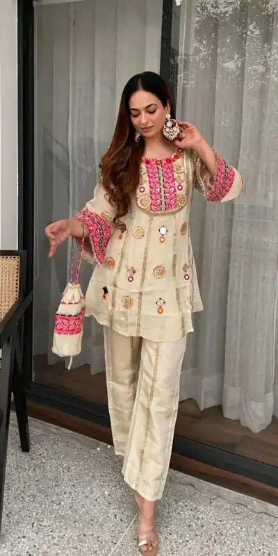 LG 2091 Cream in Cos Moss Mirror Work & Embroidery Work Salwar Suit . Festive Deal ₹2049. Delivery 4-6 Working Days. Shop now. | Jump Suits, Salwar suit, Casual Suits, Creative suits, Designer Suits, Palazzo Suits, Party Wear Suits, Patiala Suits, Straight Suits