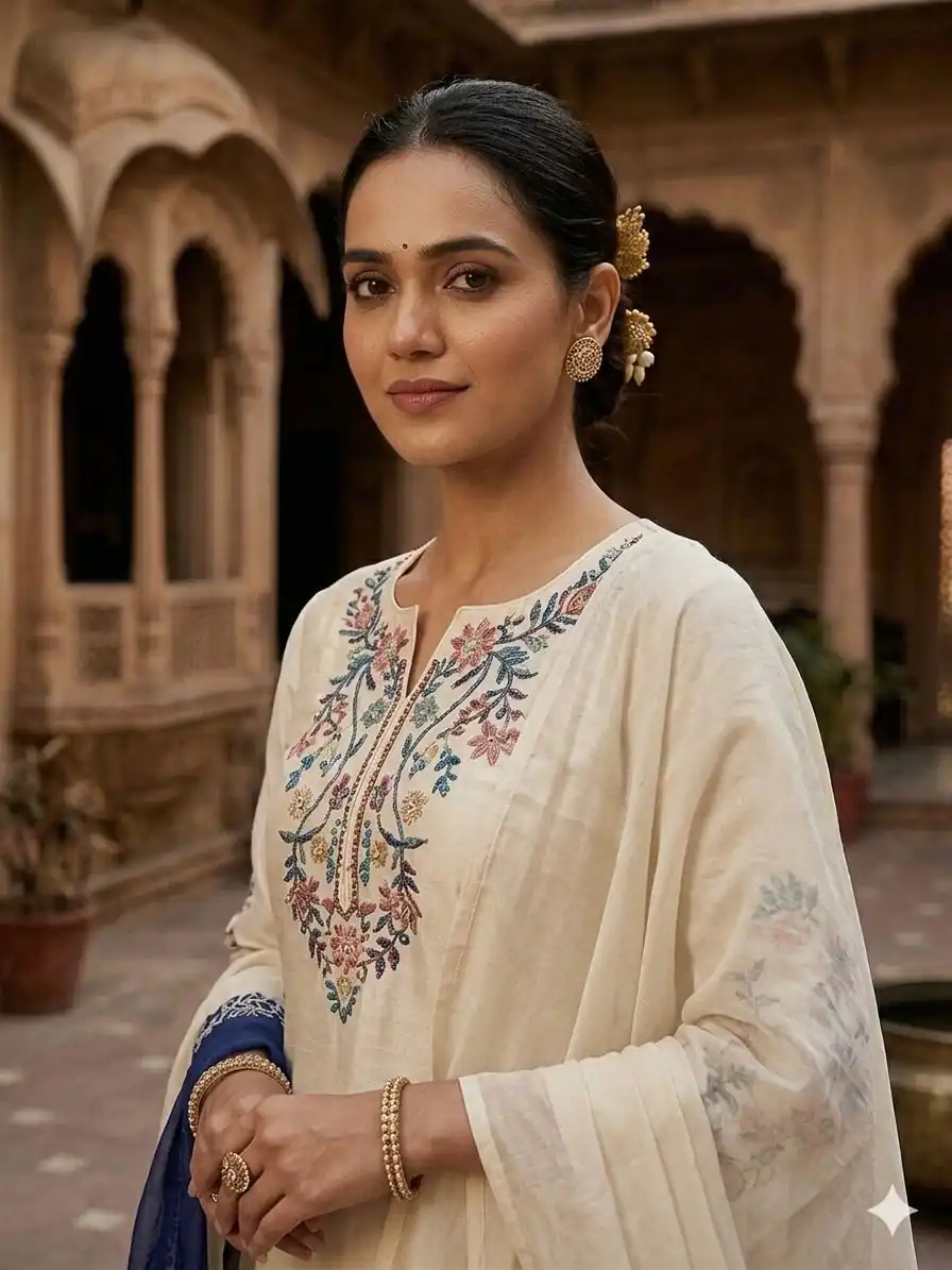 LG 2113 Off Whit eCrape Silk with Embroidery Work Salwar Suit . Introductory Price ₹2049. Delivery 4-6 Working Days. Shop now. | Jump Suits, Salwar suit, Casual Suits, Creative suits, Designer Suits, Palazzo Suits, Party Wear Suits, Patiala Suits, Straight Suits