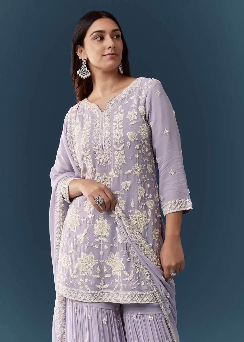FC 727 Lavender Chiffon Georgette Salwar Suit. Perfect for Wedding, Party, Baby Shower, Pooja, Temple Visit – Grab it for ₹2599. Delivery 4-6 Work | Jump Suits, Salwar suit, Casual Suits, Creative suits, Designer Suits, Palazzo Suits, Party Wear Suits, Patiala Suits, Straight Suits