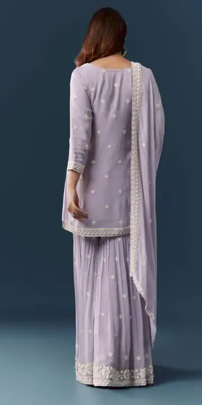 FC 727 Lavender Chiffon Georgette Salwar Suit. Perfect for Wedding, Party, Baby Shower, Pooja, Temple Visit – Grab it for ₹2599. Delivery 4-6 Work | Jump Suits, Salwar suit, Casual Suits, Creative suits, Designer Suits, Palazzo Suits, Party Wear Suits, Patiala Suits, Straight Suits