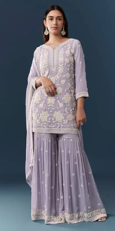 FC 727 Lavender Chiffon Georgette Salwar Suit. Perfect for Wedding, Party, Baby Shower, Pooja, Temple Visit – Grab it for ₹2599. Delivery 4-6 Work | Jump Suits, Salwar suit, Casual Suits, Creative suits, Designer Suits, Palazzo Suits, Party Wear Suits, Patiala Suits, Straight Suits