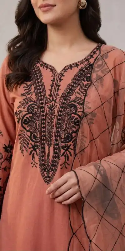 LG 2101 Rust Color Mal Cotton Embroidery Work Salwar Suit . Wedding, Party, Festive, Events, Get it for ₹2099. Delivery 4-6 Working Days. Shop now. | Jump Suits, Salwar suit, Casual Suits, Creative suits, Designer Suits, Palazzo Suits, Party Wear Suits, Patiala Suits, Straight Suits
