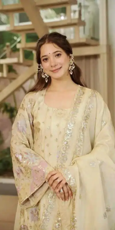 RTC 6030 Cream Vichitra Silk Salwar Suit with Embroidery Work. Wedding, Party, Festive, Events, Grab it for ₹2649. Delivery 4-6 Working Days. Shop now. | Jump Suits, Salwar suit, Casual Suits, Creative suits, Designer Suits, Palazzo Suits, Party Wear Suits, Patiala Suits, Straight Suits