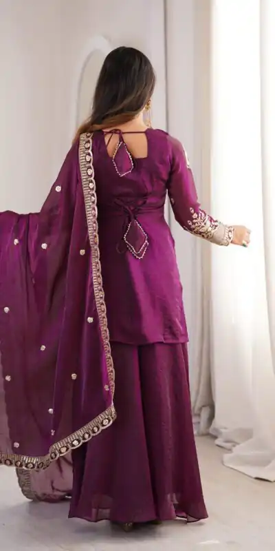 ZSR 3168 Wine Color Fendy Silk With Embroidery Work Salwar Suit. Get it for ₹2149. Delivery 4-6 Working Days. Online Shop now. | Jump Suits, Salwar suit, Casual Suits, Creative suits, Designer Suits, Palazzo Suits, Party Wear Suits, Patiala Suits, Straight Suits