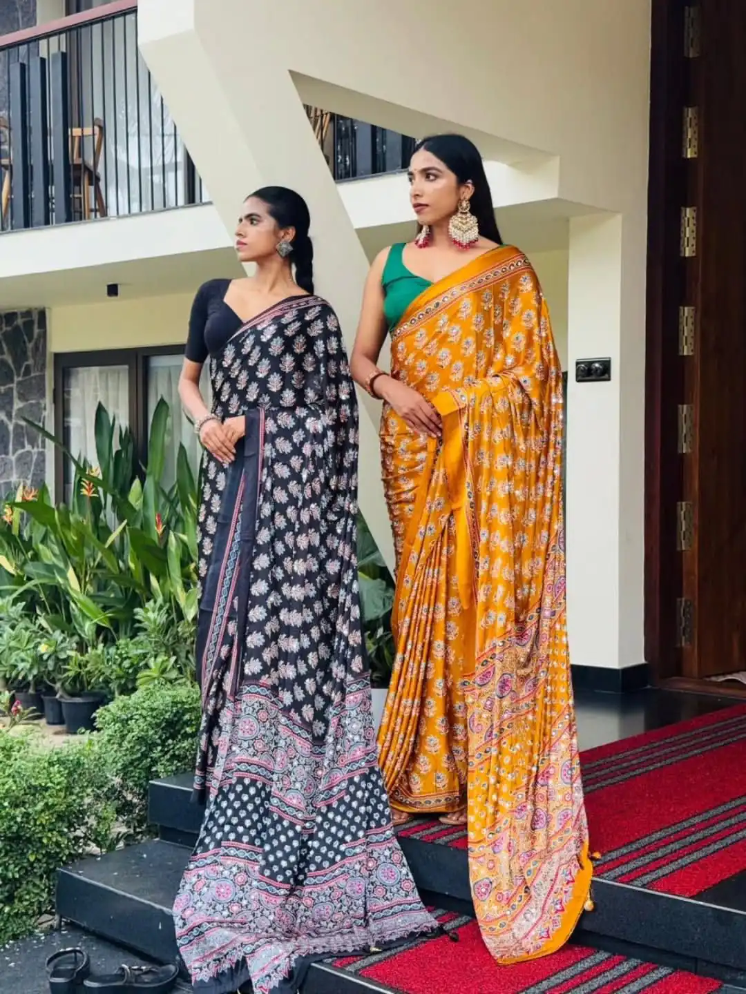 NC 5603 Yellow Color Satin Crap Saree with Mirror Work. Introductory Price ₹1799. Delivery Online 4-6 Working Days. Shop now. | Designer Sarees, Modern Digital sarees, Sarees, Bollywood Sarees, Creative Sarees, Embroidered Sarees, Ethnic Saree, Party Wear Sarees