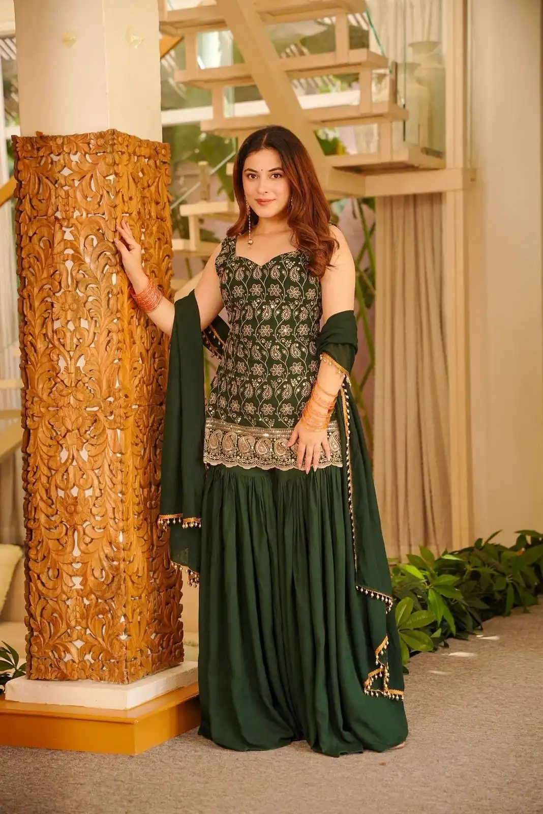 MD 3093 Green Blooming Faux Georgette Salwar Suit Perfect for Wedding, Party, Makar Sankranti, Baby Shower, Traditional Day – . Special Price ₹2149. Deliv | Jump Suits, Salwar suit, Casual Suits, Creative suits, Designer Suits, Palazzo Suits, Party Wear Suits, Patiala Suits, Straight Suits