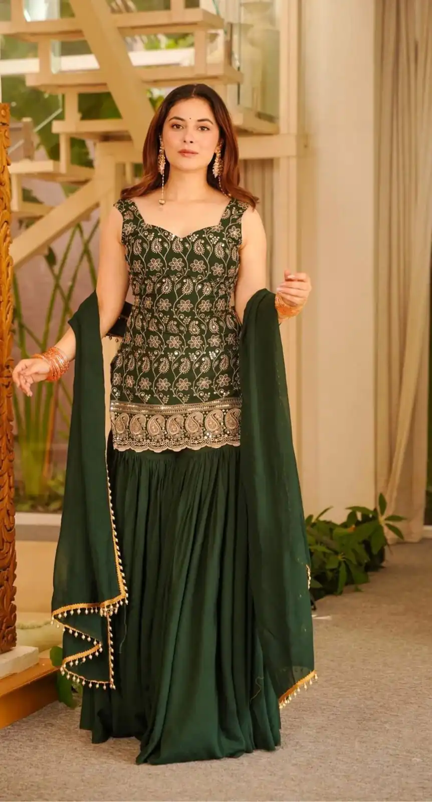 MD 3093 Green Blooming Faux Georgette Salwar Suit Perfect for Wedding, Party, Makar Sankranti, Baby Shower, Traditional Day – . Special Price ₹2149. Deliv | Jump Suits, Salwar suit, Casual Suits, Creative suits, Designer Suits, Palazzo Suits, Party Wear Suits, Patiala Suits, Straight Suits