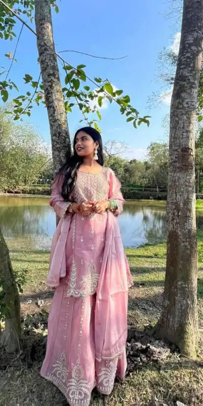 ZB 5066 Peach Zimmy Cho Salwar Suit Perfect for Wedding, Party, Baisakhi, Ganesh Chaturthi, Family – . Special Price ₹2149. Delivery 4-6 Working Days | Jump Suits, Salwar suit, Casual Suits, Creative suits, Designer Suits, Palazzo Suits, Party Wear Suits, Patiala Suits, Straight Suits