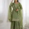 ZSR 3167 Green Fendy Silk Salwar Suitwith Embroidery Work & Lace Work. Now at just ₹2149. Delivery 4-6 Working Days. Shop now. | Jump Suits, Salwar suit, Casual Suits, Creative suits, Designer Suits, Palazzo Suits, Party Wear Suits, Patiala Suits, Straight Suits