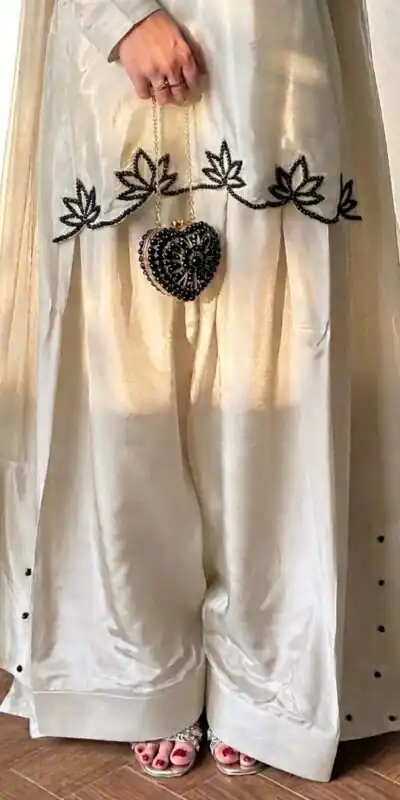 NF 1270 Off White Natural Crep Salwar Suit Brown with Embroidery Work. Exclusive Offer ₹1899. Delivery 4-6 Working Days. Shop now. | Jump Suits, Salwar suit, Casual Suits, Creative suits, Designer Suits, Palazzo Suits, Party Wear Suits, Patiala Suits, Straight Suits