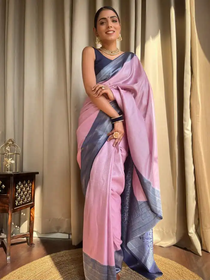 KPR 230 Pink Soft Lichi Silk Saree Perfect for Wedding, Party, Reception, Diwali, Ethnic Day – . Affordable Price ₹1449. Delivery 4-6 Working Days. | Designer Sarees, Modern Digital sarees, Sarees, Bollywood Sarees, Creative Sarees, Embroidered Sarees, Ethnic Saree, Party Wear Sarees