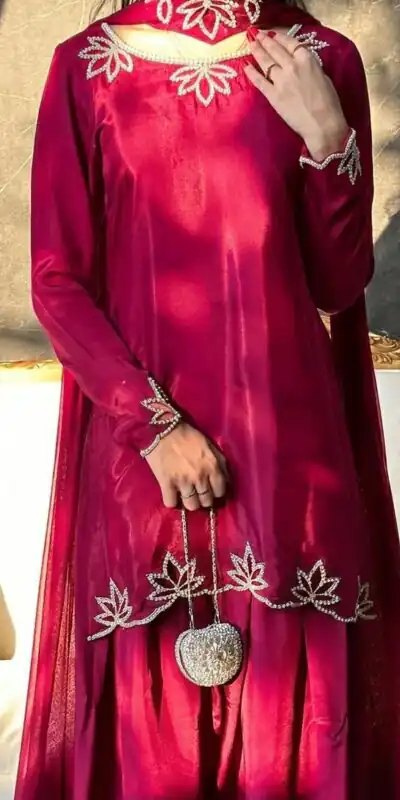 NF 1270 Pink Natural Crep Salwar Suit Brown with Embroidery Work. Exclusive Offer ₹1899. Delivery 4-6 Working Days. Shop now. | Jump Suits, Salwar suit, Casual Suits, Creative suits, Designer Suits, Palazzo Suits, Party Wear Suits, Patiala Suits, Straight Suits