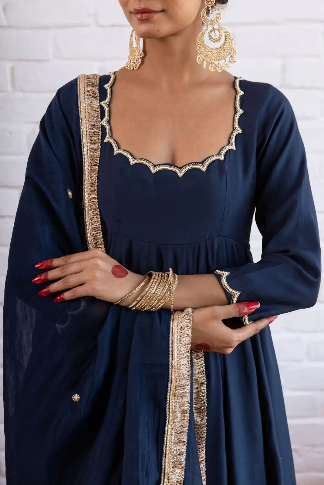 SRK 5324 Navy Blue Color Vichitra silk Gown with Bead Work & Lace Work. Now at just ₹1749. Delivery 4-6 Working Days. Shop now. | Gowns, Bollywood Gowns, Creative Gowns, Designer Gowns, Embroidered Gowns, Party Wear Gowns