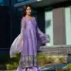 KD 1619 Lavender Color Fendy Silk Anarkali Suit with Thread Embroidery. Grab it for ₹2499. Delivery 4-6 Working Days. Shop now. | Anarkali Suits, Bollywood Anarkali, Creative-Anarkali, Designer Anarkali, Embroidered Anarkali, Party Wear Anarkali