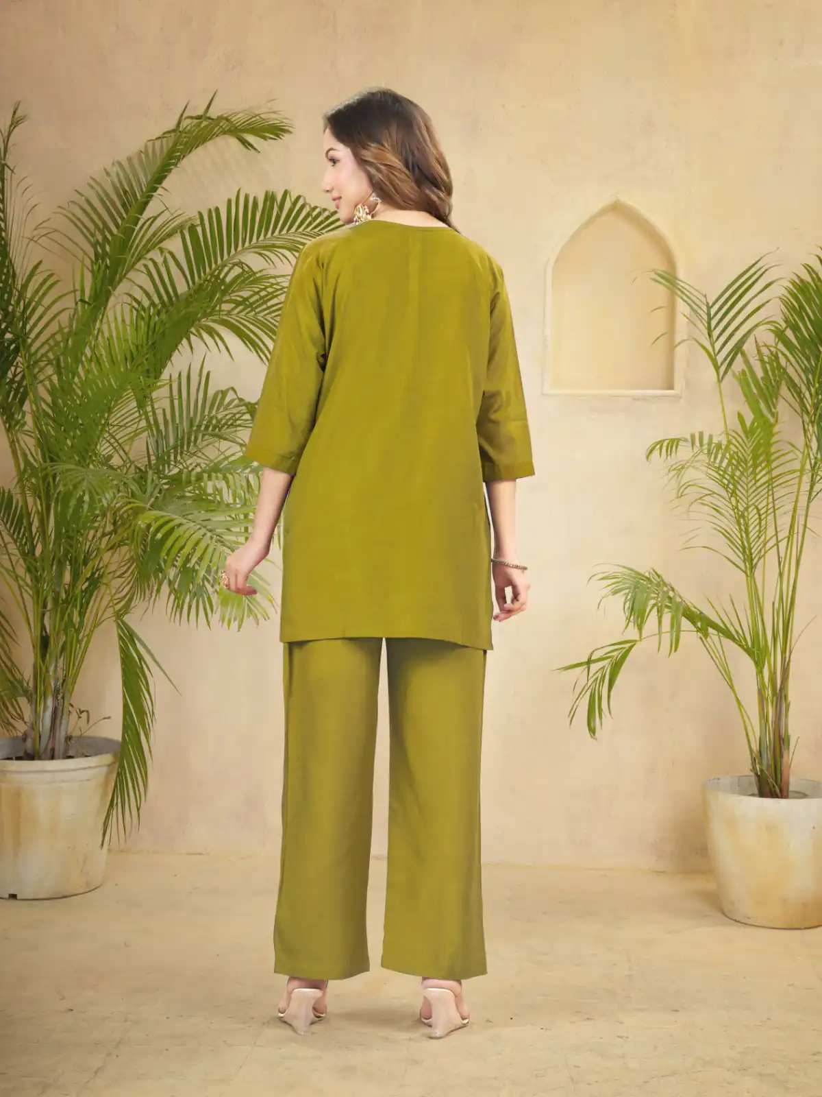 DIVA 158 Lime Green Viscose Rayon Kurti with Embroidery Work & Mirror Work. Wedding, Party, Festive Grab it for ₹1749. Delivery 4-6 Working Days. Shop now. | Kurti, Bollywood Kurti, Creative Kurtis, Designer Kurti, Party Wear Kurti, Selfie Kurti