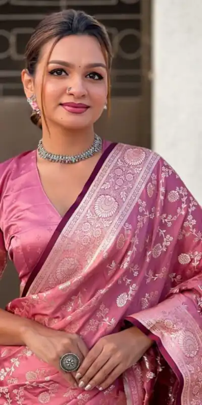 KPR 290 Peach in Soft Lichi Silk Jacquard Work Designer Work Saree . Exclusive Offer ₹1349. Delivery 4-6 Working Days. Shop now. | Designer Sarees, Modern Digital sarees, Sarees, Bollywood Sarees, Creative Sarees, Embroidered Sarees, Ethnic Saree, Party Wear Sarees