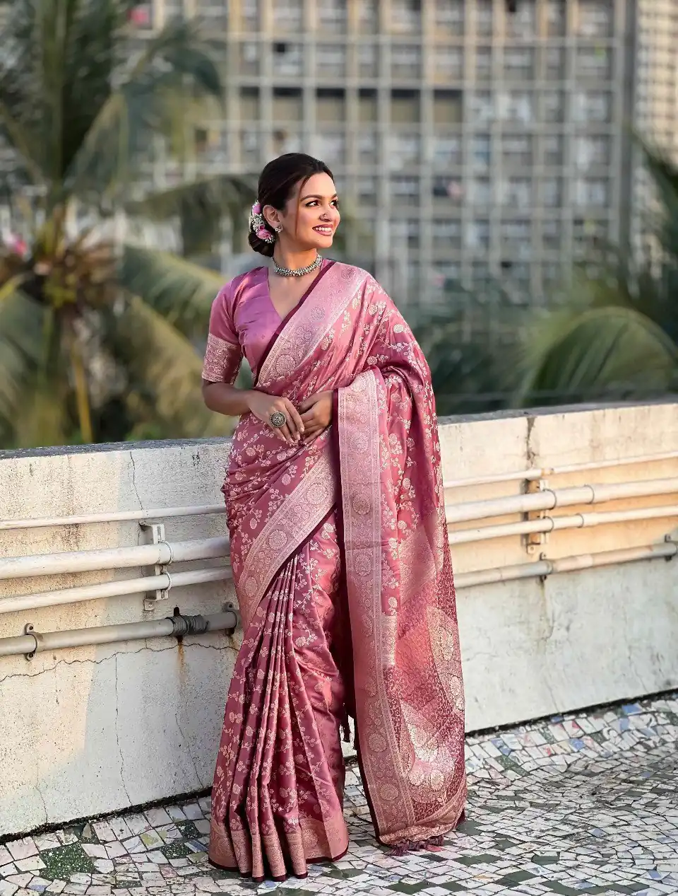 KPR 290 Peach in Soft Lichi Silk Jacquard Work Designer Work Saree . Exclusive Offer ₹1349. Delivery 4-6 Working Days. Shop now. | Designer Sarees, Modern Digital sarees, Sarees, Bollywood Sarees, Creative Sarees, Embroidered Sarees, Ethnic Saree, Party Wear Sarees
