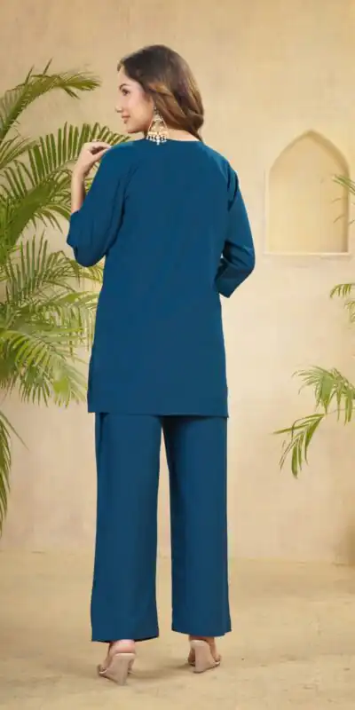 DIVA 158 Teal Viscose Rayon Kurti with Embroidery Work & Mirror Work. Wedding, Party, Festive Grab it for ₹1749. Delivery 4-6 Working Days. Shop now. | Kurti, Bollywood Kurti, Creative Kurtis, Designer Kurti, Party Wear Kurti, Selfie Kurti