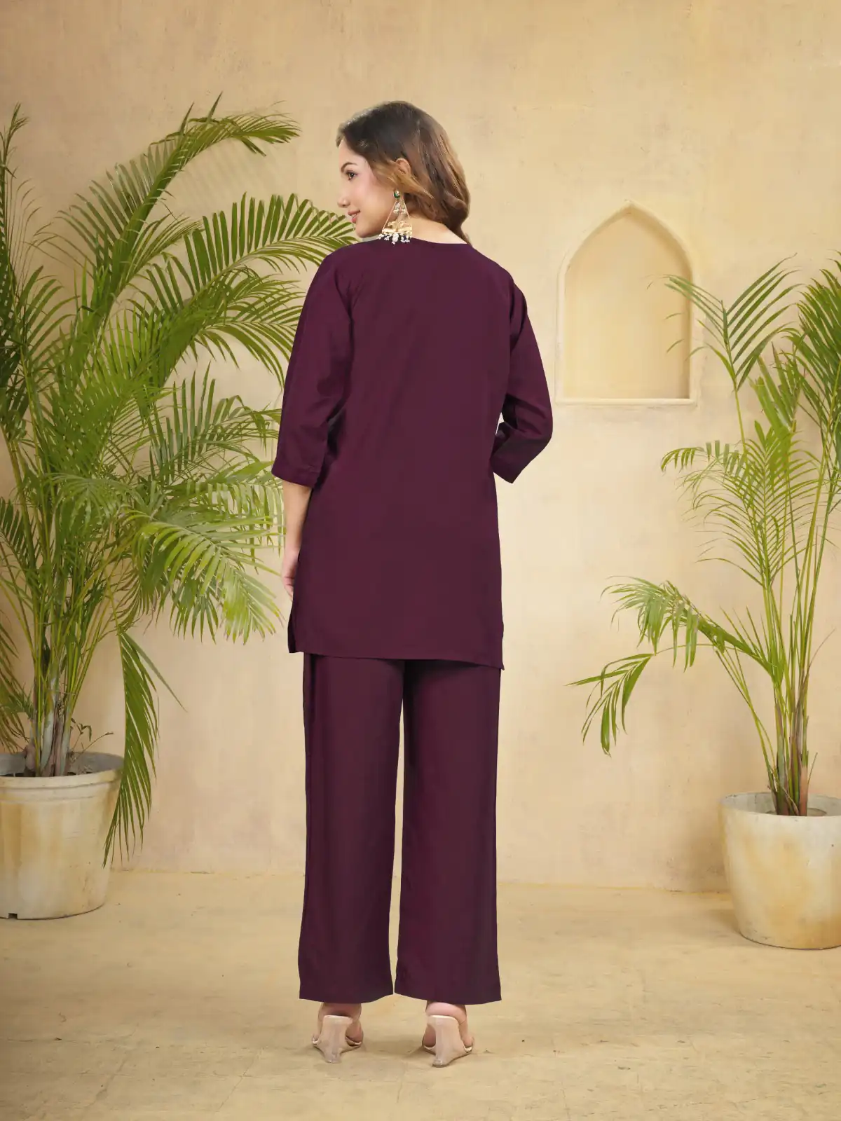 DIVA 158 Wine Viscose Rayon Kurti with Embroidery Work & Mirror Work. Wedding, Party, Festive Grab it for ₹1749. Delivery 4-6 Working Days. Shop now. | Kurti, Bollywood Kurti, Creative Kurtis, Designer Kurti, Party Wear Kurti, Selfie Kurti