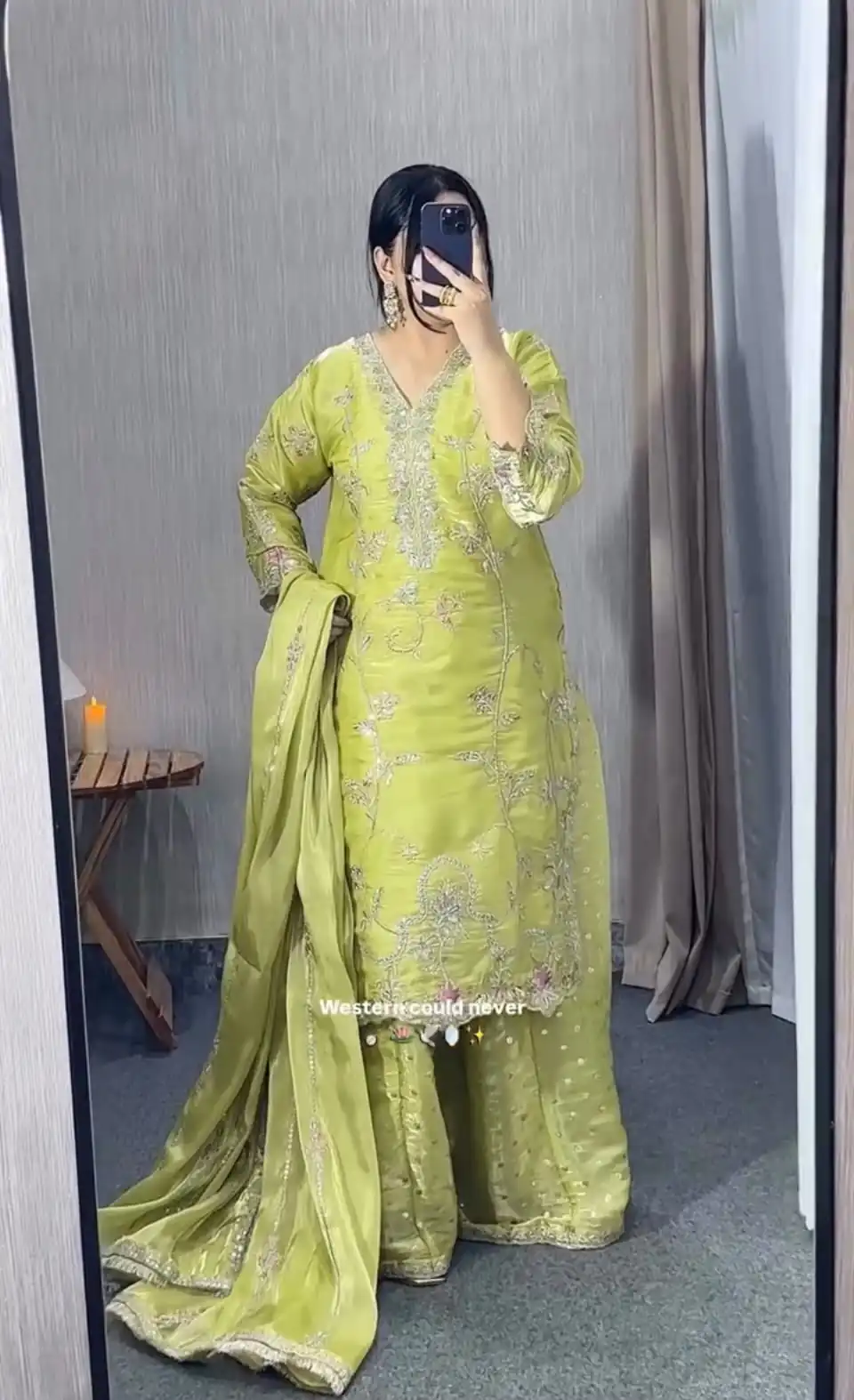 Perfect Pista Zimmy Silk Embroidery Work Salwar Suit - Image 5
