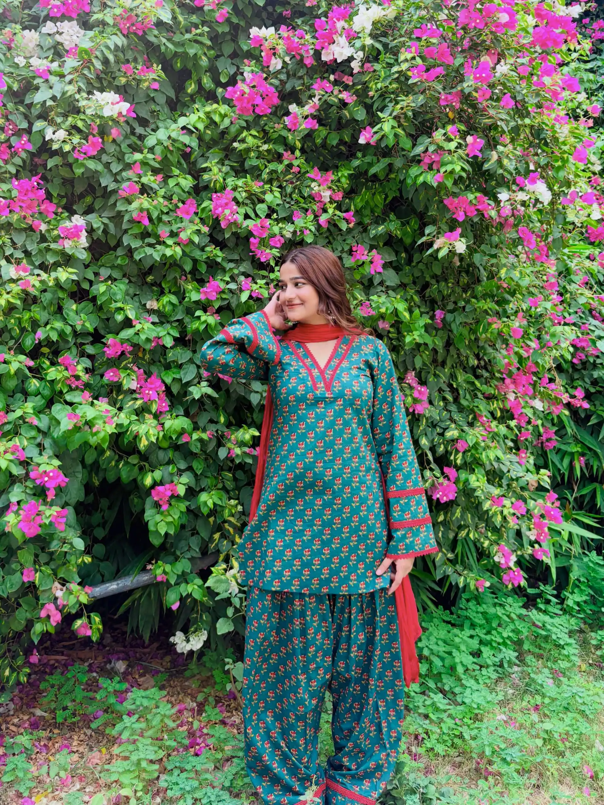 Trendy Rama Natural Crep Digital Print Salwar Suit - Image 7