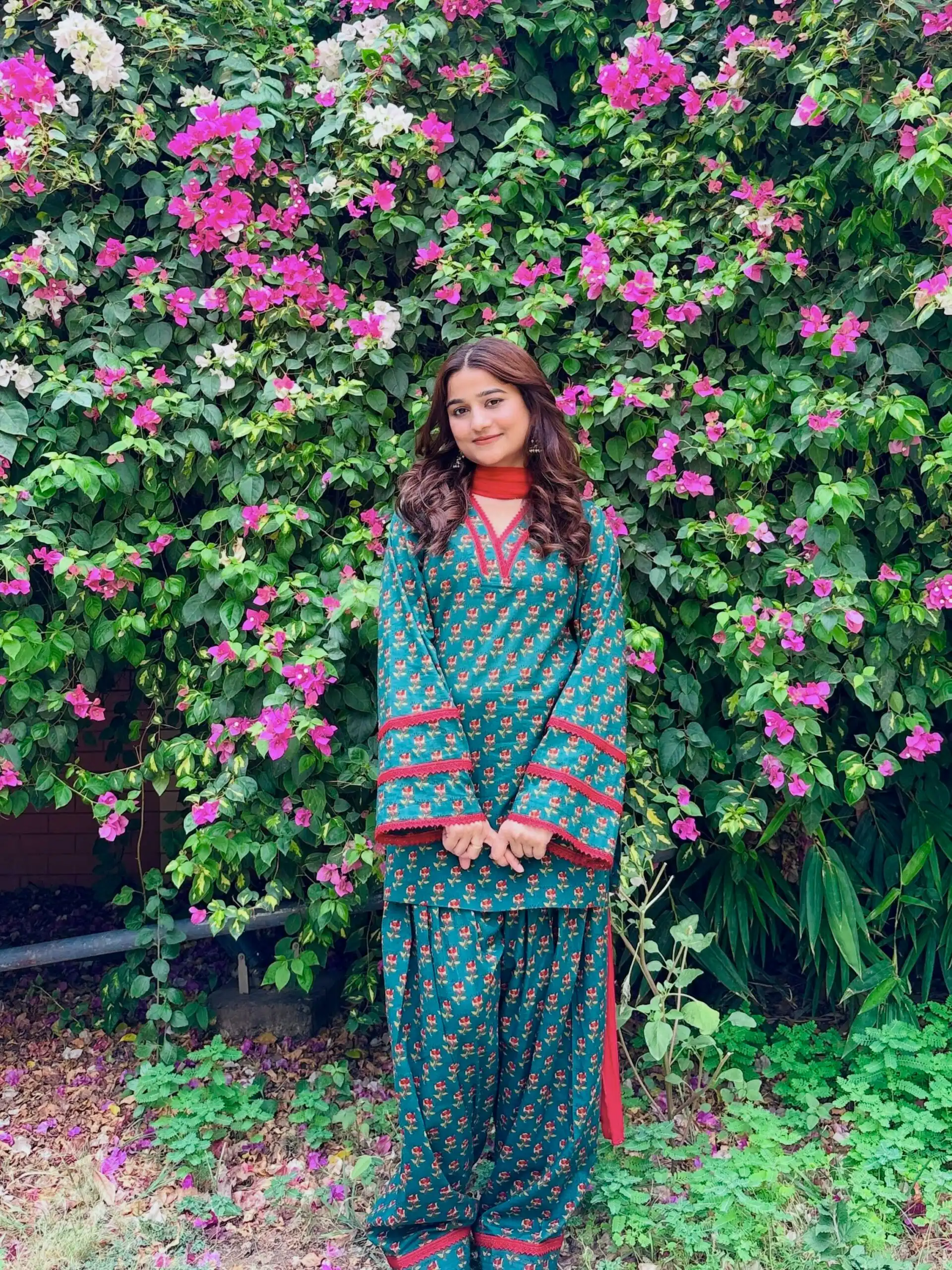 Trendy Rama Natural Crep Digital Print Salwar Suit - Image 9