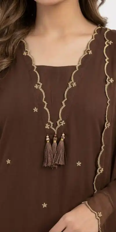 BE 481 Brown | Brown Rayon Salwar Suit with Embroidery Work & Lace Work. Affordable Price ₹1999. Delivery 4-6 Working Days. Shop now. | Jump Suits, Salwar suit, Casual Suits, Creative suits, Designer Suits, Palazzo Suits, Party Wear Suits, Patiala Suits, Straight Suits