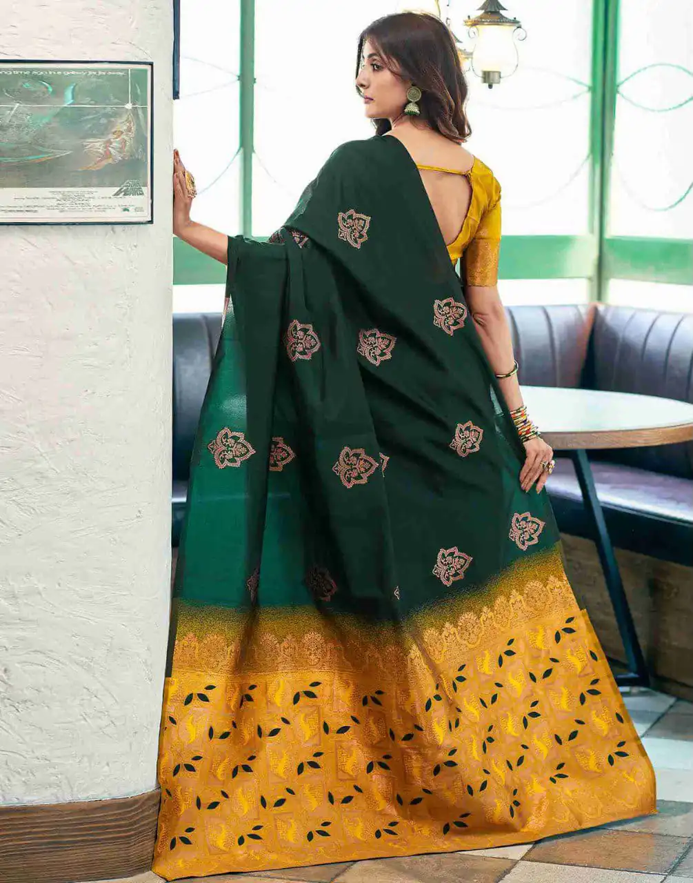 KPR 217 Green Soft Lichi Silk Jacquard Work Saree with Designer Work Wedding, Party, Festive, Events, Deal ₹1299. Delivery 4-6 Working Days. Shop now. | Designer Sarees, Modern Digital sarees, Sarees, Bollywood Sarees, Creative Sarees, Embroidered Sarees, Ethnic Saree, Party Wear Sarees